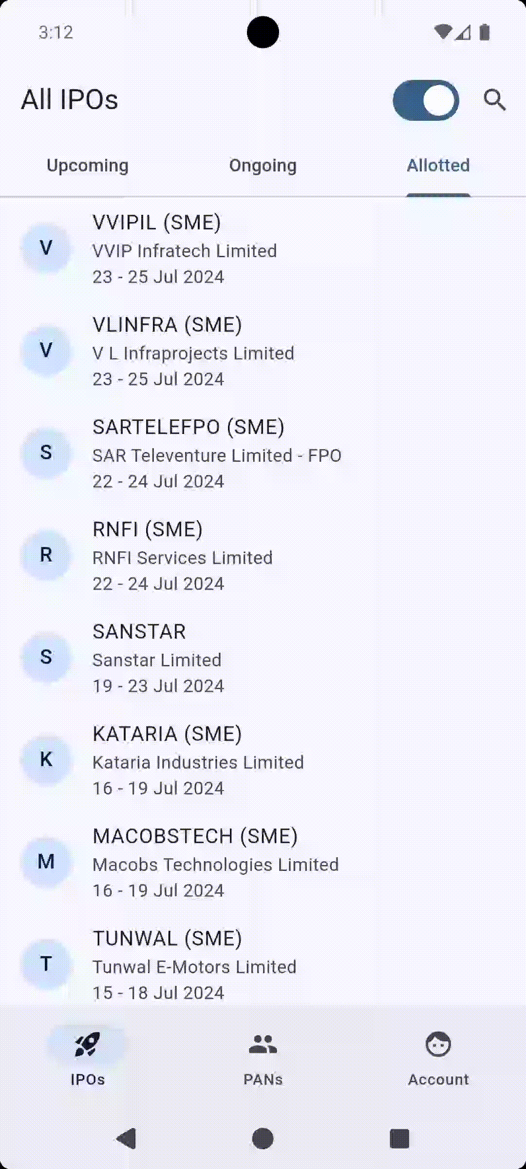 IPOs